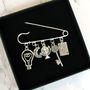 Personalised Valentines Charm Brooch Jewellery Keepsake, thumbnail 4 of 6