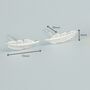 Sterling Silver Feather Stud Earrings, thumbnail 5 of 6
