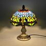 Floral Tiffany Table Lamp, Home Decor, Handmade Antique, thumbnail 12 of 12