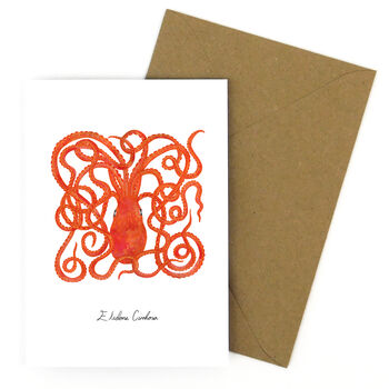 Octopus A6 Greetings Cards, 7 of 7