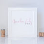 Personalised New Baby Framed Print, thumbnail 2 of 4