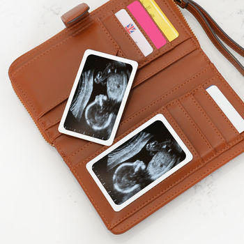 Personalised Baby Scan Wallet Metal Photo Cards, 2 of 8