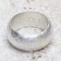Simplicity Hammered Sterling Silver Statement Ring, thumbnail 4 of 6