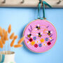 Honey Bees And Wildflower Embroidery Kit, thumbnail 1 of 9