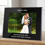 Black Glass Landscape Photo Frame 5x7, thumbnail 1 of 7