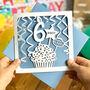 Personalised Cupcake 6th Birthday Card, thumbnail 1 of 4