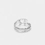 Sterling Silver Adjustable Feather Ring, thumbnail 4 of 4