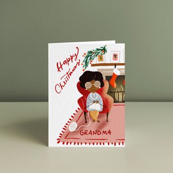 Christmas Greetings Cards For Grandparents, 2 of 3