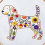 Floral Dog Embroidery Kit, thumbnail 2 of 7