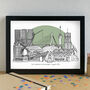 Rotterdam Skyline Travel Art Print Unframed, thumbnail 2 of 6