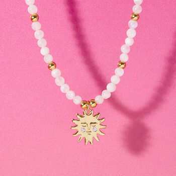 Sun And Moonstone Gold Plated Necklace, 5 of 5