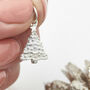 Personalised Christmas Tree Solid Silver Charm, thumbnail 5 of 8