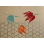 Floral Origami Art Prints, thumbnail 3 of 10