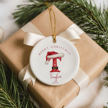 Personalised Santa Letter Name Christmas Ornament, 4 of 8