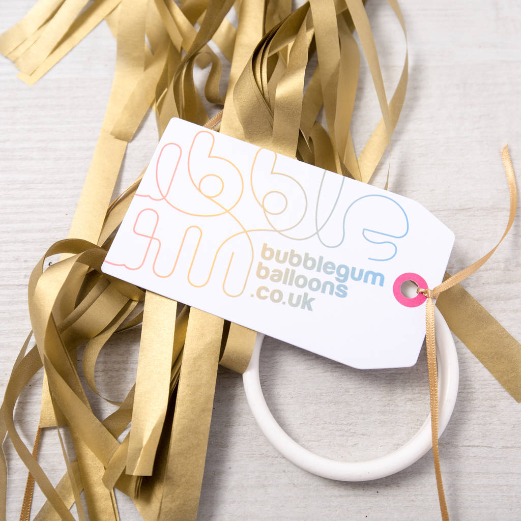 Personalised Gold Tassel Party Bubble Balloon By Bubblegum Balloons