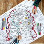 Colour In World Map Backpack Kit + 10 Pens, thumbnail 4 of 7