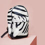 Classic Leather Backpack In Zebra Print Pony Hair, thumbnail 1 of 9
