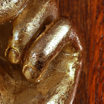 G Decor Gold Hand Peace Sign Bottle Stopper, 5 of 5