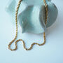 Gold Rope Necklace–18 K Gold Plated Waterproof Chain, thumbnail 1 of 8