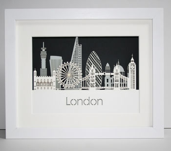 Paper Cut London Skyline Picture, 2 of 8