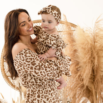 Matching Family Baby's Leopard Print Romper, 3 of 7