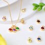 Personalised Gold Family Birthstone Necklace, thumbnail 2 of 9