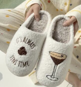 Its Spritz O Clock Embroidered Slippers, 6 of 9