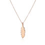 Personalised Gold Plated Feather Message Pendant, thumbnail 10 of 12