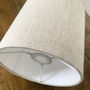 Oatmeal Linen Drum Lampshade, thumbnail 4 of 5