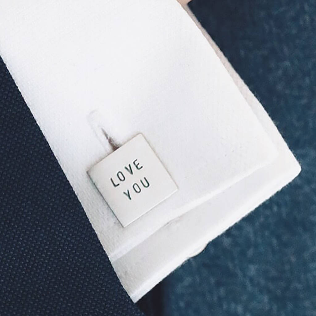 Personalised Cufflinks. Valentines Gift For Him, 1 of 11