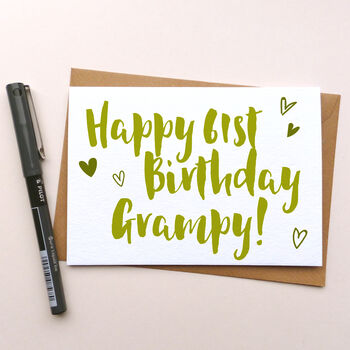 Personalised 'Happy Birthday' Greeting Card, 8 of 11