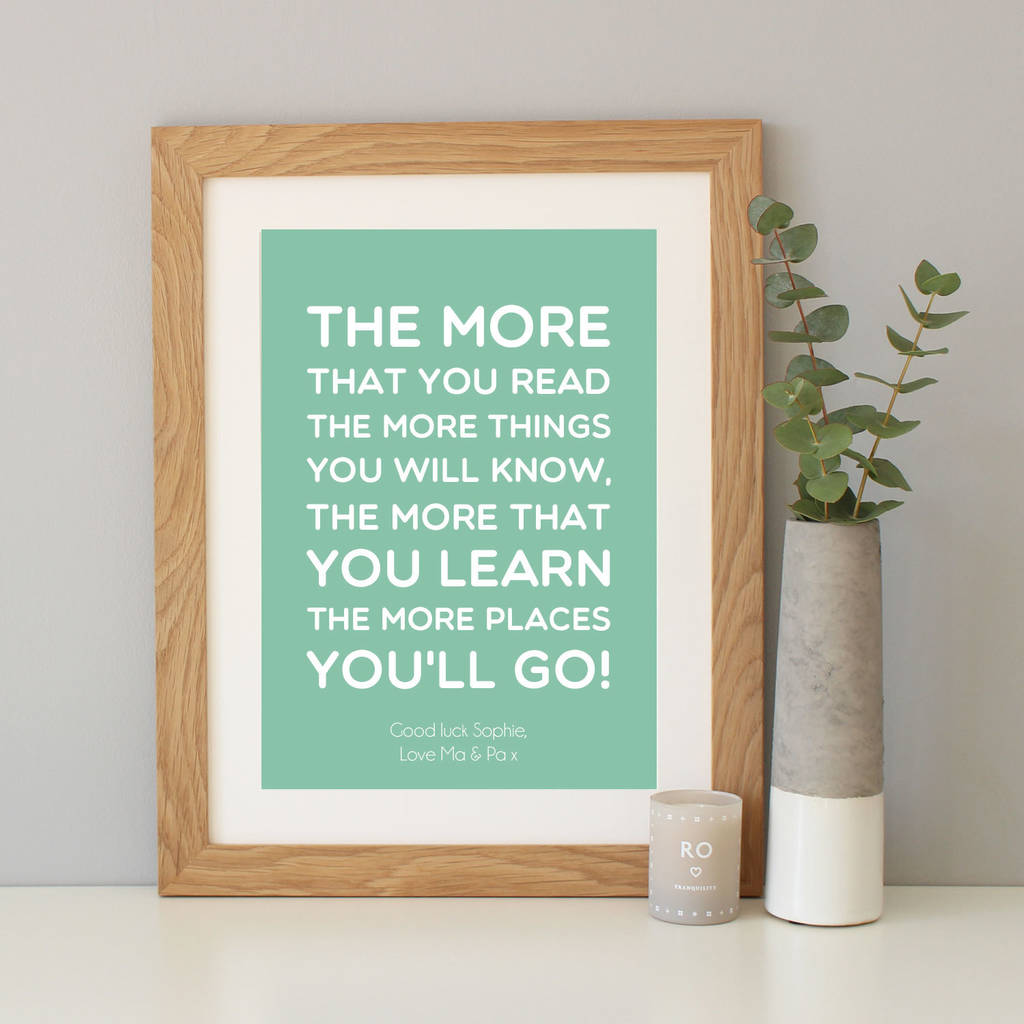 dr seuss places youll go quote print by hope and love