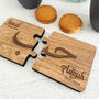 Personalised Arabic Jigsaw Coasters Set Of Two, thumbnail 5 of 6