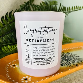 Personalised Congratulations On Your Retirement Candle, 4 of 11