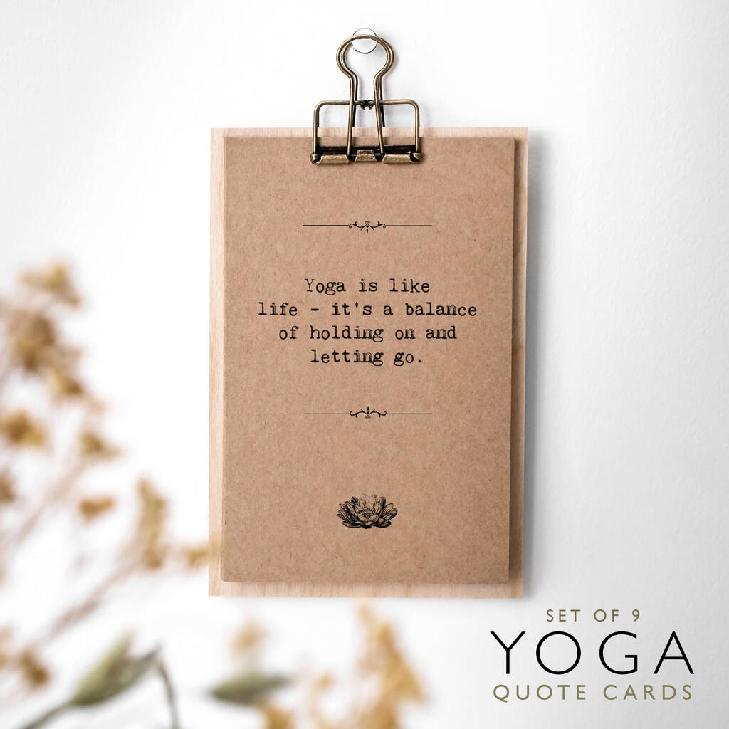 Yoga Gift; Yoga Quote Cards, 1 of 8