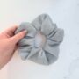 Oversized Silver Sparkle Scrunchie, thumbnail 3 of 6