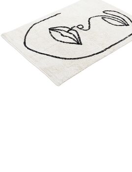 Abstract Face Organic Cotton Rug, 4 of 5