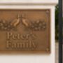 Luxury Peacock Design Door Plaque With Custom Text Personalisation, thumbnail 2 of 8