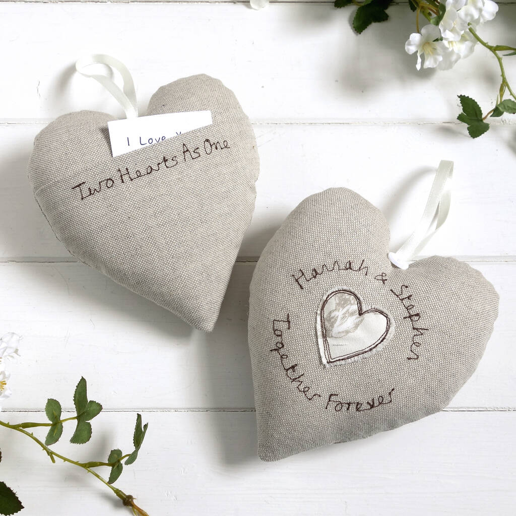 Personalised Hanging Heart With Pocket Gift, 1 of 8