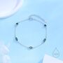 Emerald Green Cz Cluster Bracelet In Sterling Silver, thumbnail 1 of 12