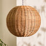 Guthrie Round Wicker Pendant Light Shade, thumbnail 1 of 5