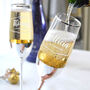 Personalised Champagne Flute With Nouveau Design, thumbnail 7 of 11