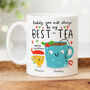 'Daddy My Best Tea' Personalised Christmas Mug, thumbnail 1 of 2