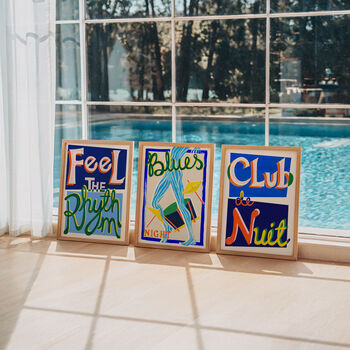 Club De Nuit Retro Music Art Print, 5 of 11