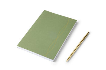 A5 Lined Notebook In Green, Ruled Pages, 6 of 7