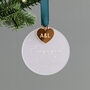 Acrylic Hanging Decoration With Gold Heart Charm, thumbnail 1 of 2