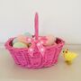 Vintage Hand Painted Pink Egg Basket ~ One, thumbnail 1 of 6