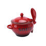 Red Ceramic Soup Bowl With Spoon And Gift Box, thumbnail 4 of 5