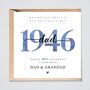 Personalised 80th Birthday Card 1945 Dad Grandad Husband Better Place, thumbnail 1 of 2