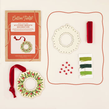 Make Your Own Stitched Wreath Decoration, 3 of 7